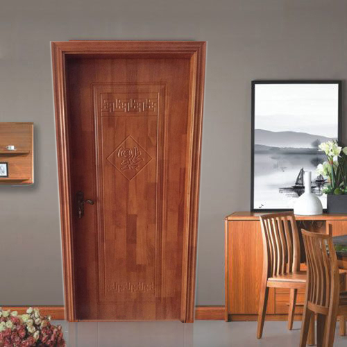 廠價推薦愉心X-4034平開雕花橡木烤漆門