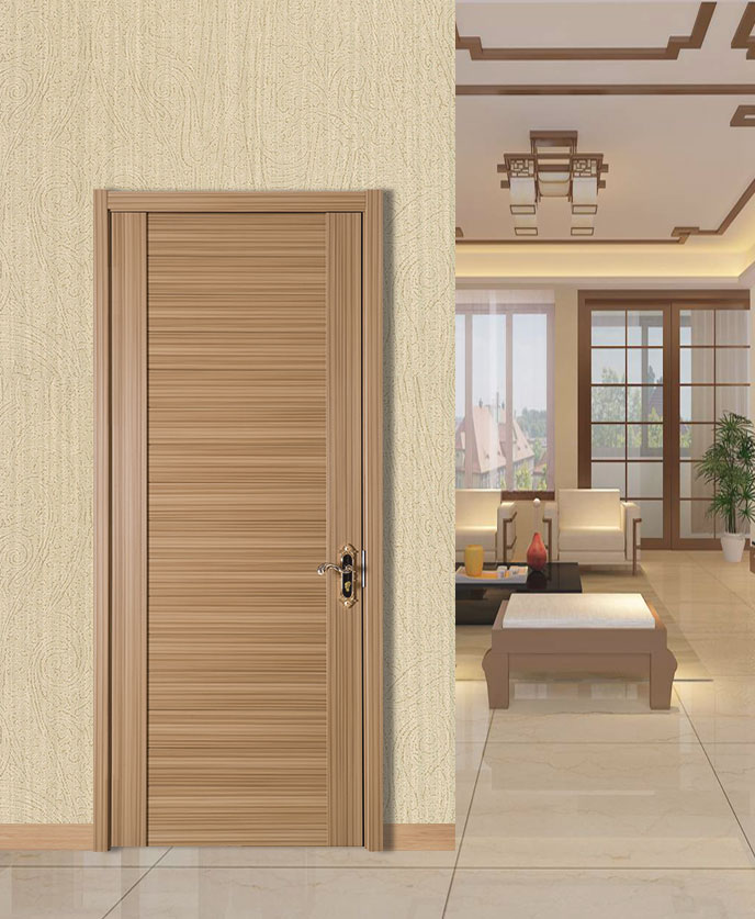 2020年熱銷新款愉心X-4053平開拼貼實木烤漆門