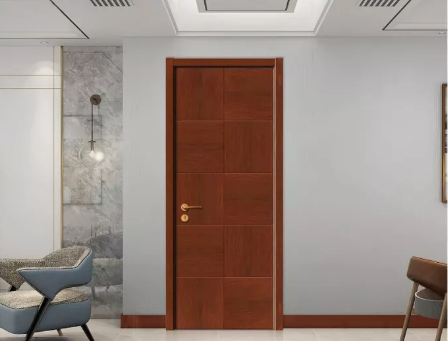 新款上市愉心X-4087拼貼實木烤漆門