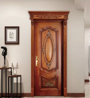 廠家批發愉心X-4081復古實木烤漆門