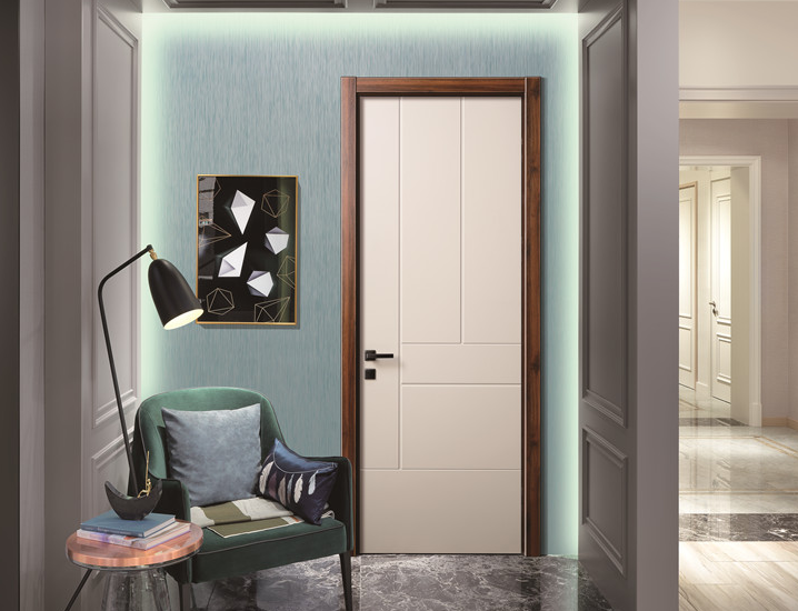 廠價(jià)直銷鑫順來(lái)X-6045平開實(shí)木烤漆門