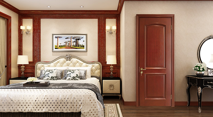 廠價(jià)直銷鑫順來X-8003平開外扣實(shí)木烤漆門