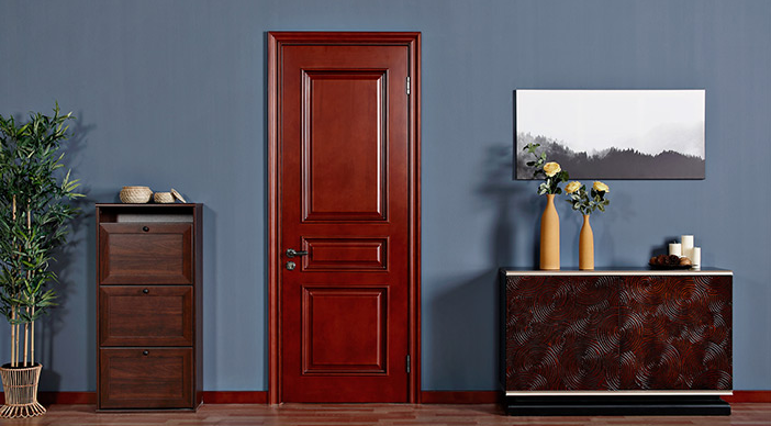 廠價直銷鑫順來X-8004平開外扣實木烤漆門