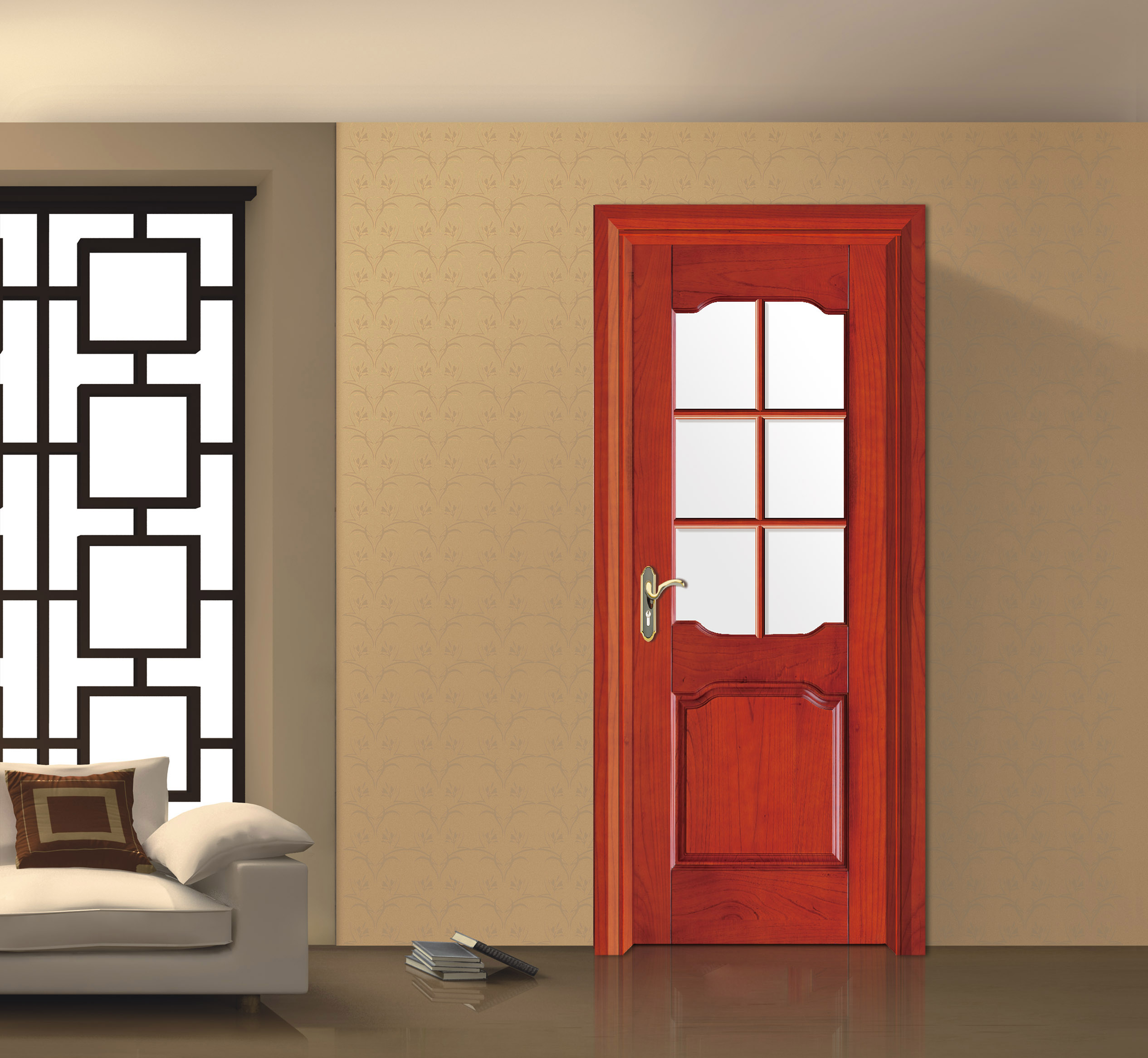 廠價(jià)直銷鑫順來(lái)X-8012平開實(shí)木烤漆門