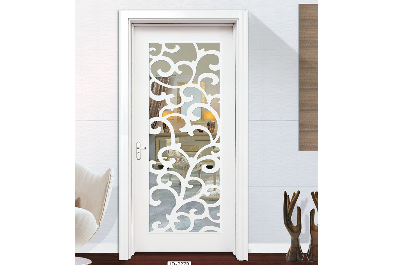 廠價(jià)直銷鑫順來(lái)X-8016平開實(shí)木烤漆門