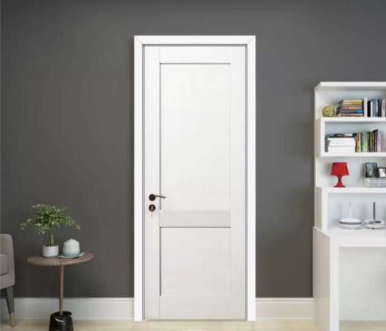 新品上市鑫順來X-8090平開雙層面板實木烤漆門