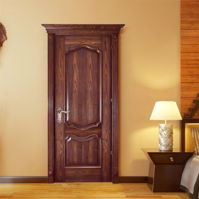 廠價直銷鑫順來X-8118平開帶扣線實木烤漆門