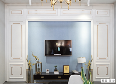 廠價(jià)批發(fā)鑫順來XSL-2107實(shí)色豪華電視墻，重慶木門廠家生產(chǎn)