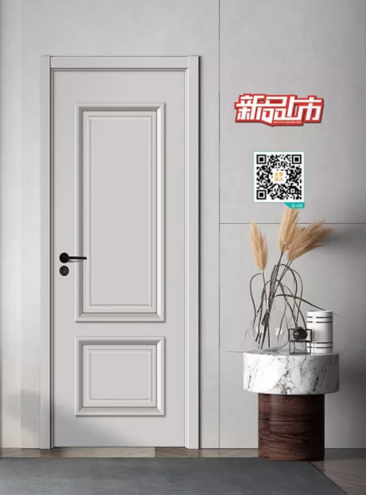 廠價新款鑫順來21-101掃碼豪華扣線木門，掃二維碼看裝修風格