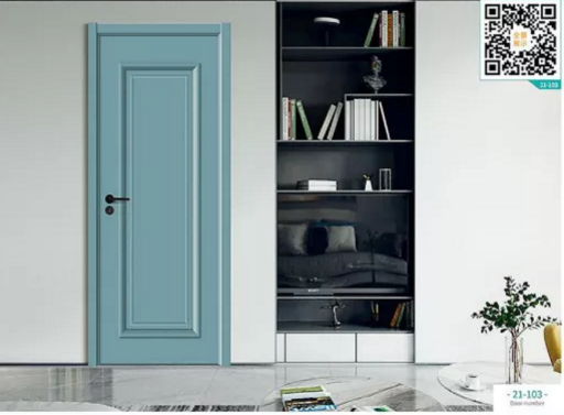 廠價新款鑫順來21-101掃碼豪華扣線地中海式木門，掃二維碼看裝修風格