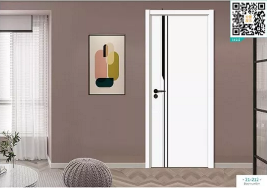 廠價(jià)新款鑫順來21-212掃碼叉色木門，掃二維碼看裝修風(fēng)格